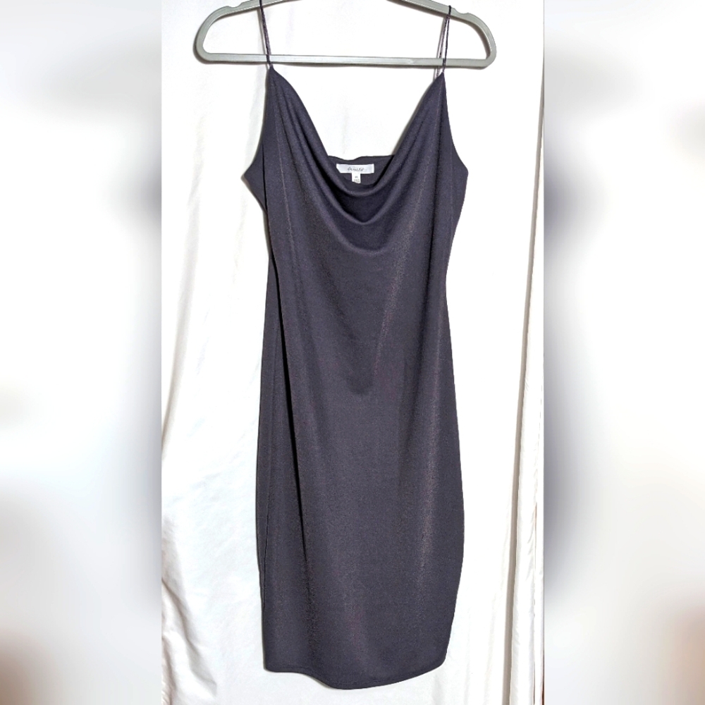 Active USA Simple Elegant Gray Slip Dress Size M